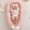 Baby Nest Lounger for Newborn with Pillow for Home and Travel