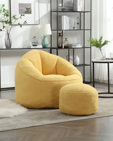 Foam Bean Bag Couch Sofa Chair for Living Room Bedroom