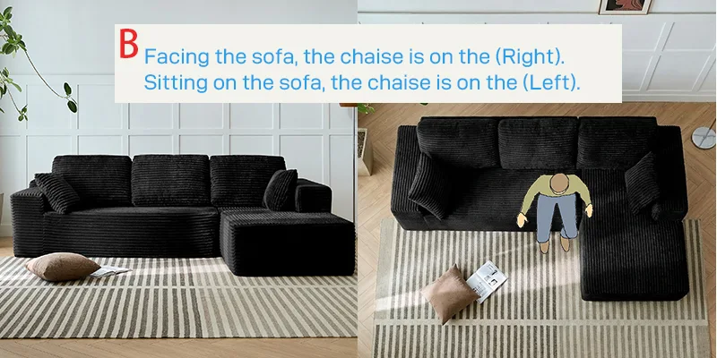 Cloud Sectional Sofa Couch 4