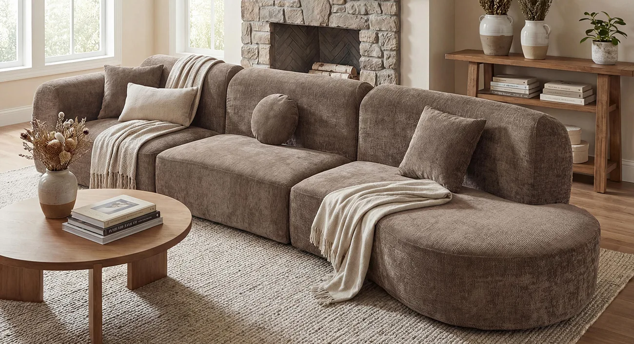 Curved Sectional Sofa 8