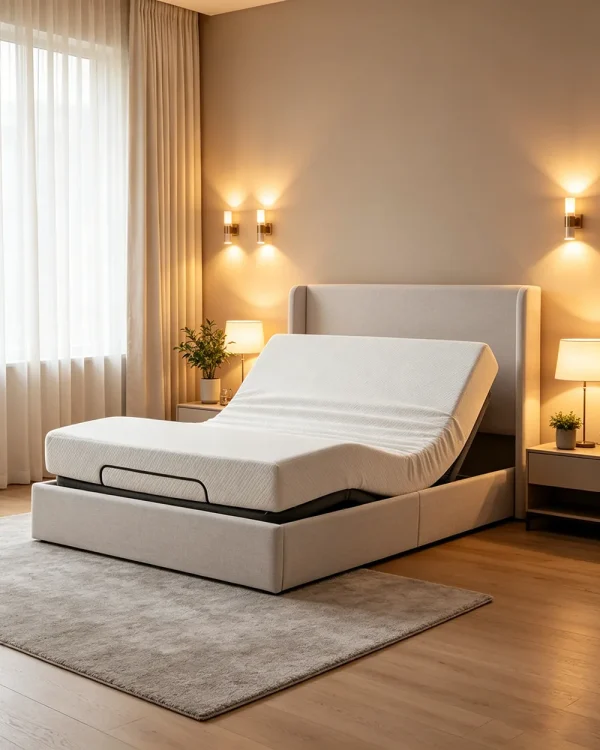 Alternative view of Adjustable Ergonomic Massager Bed Frame Queen Size
