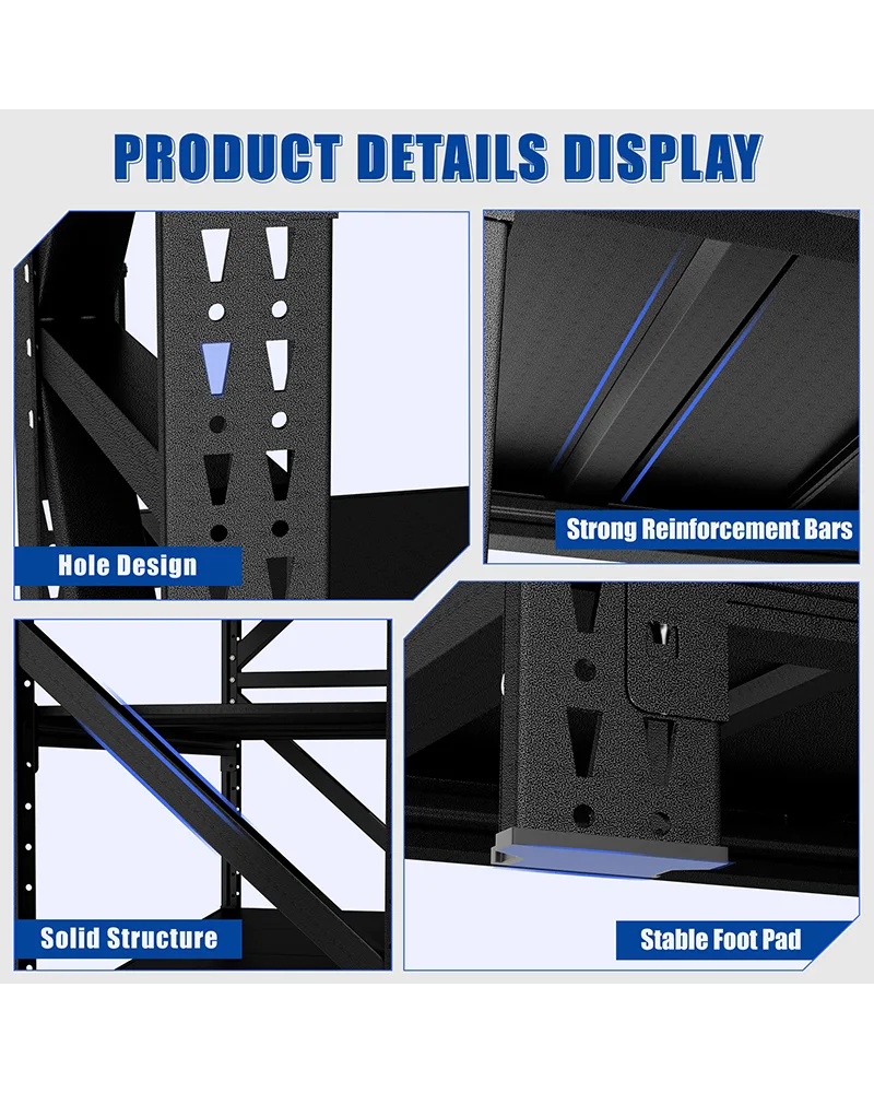 Heavy Duty Metal Adjustable Garage Storage Shelves - Image 4