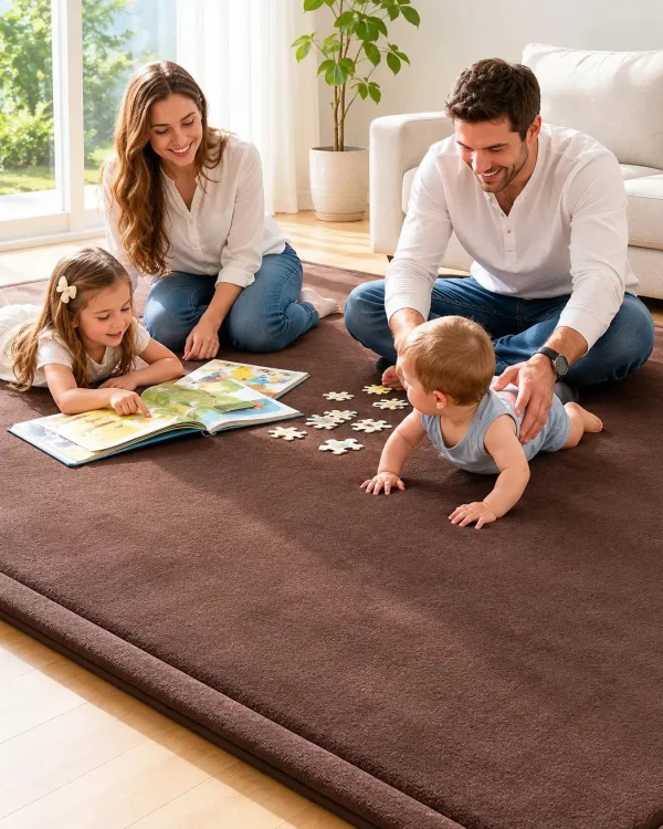 Thick Memory Foam Baby Crawling Mats for Living Room
