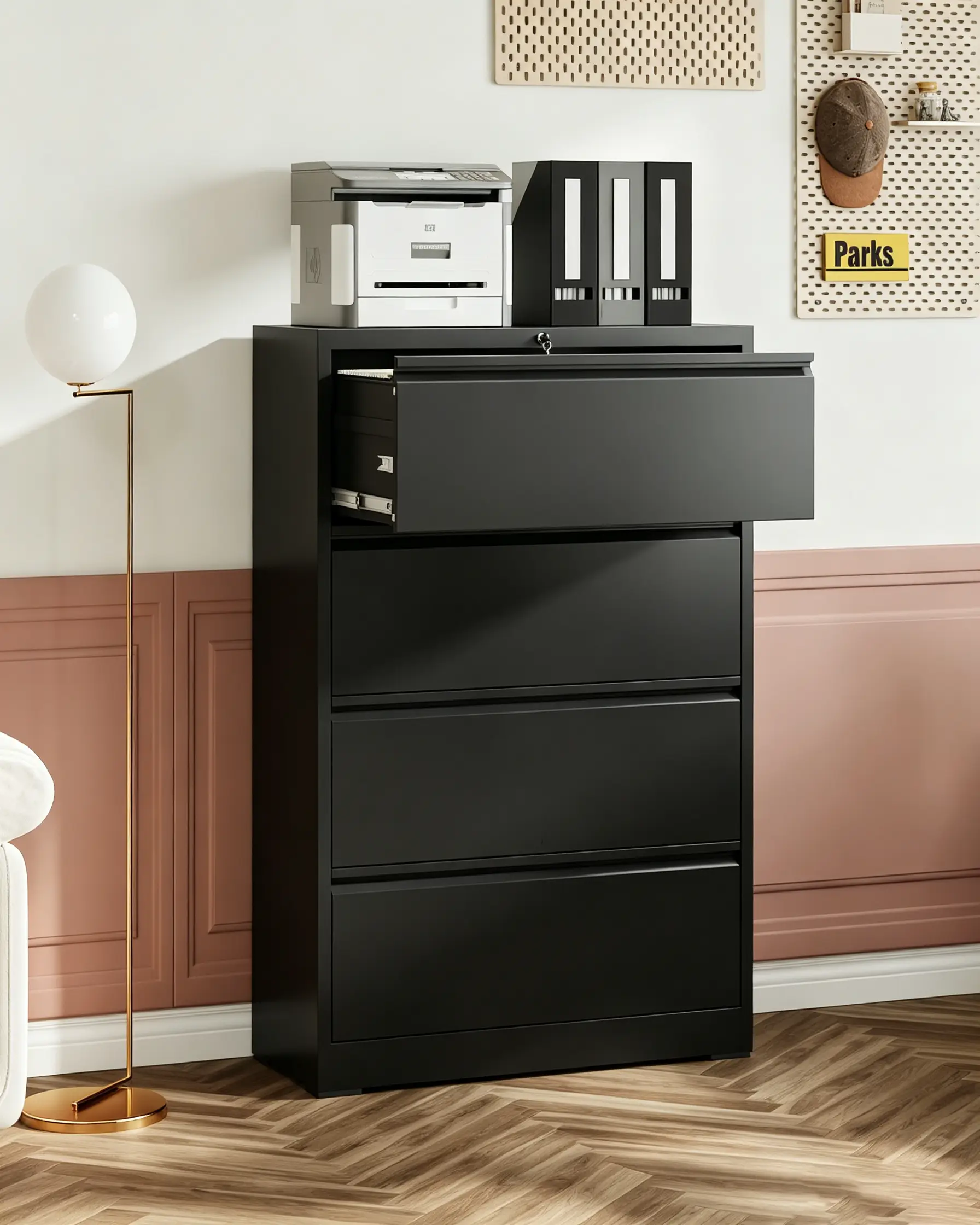 Office Storage Metal File Cabinets for Home Office with Lock - Image 8