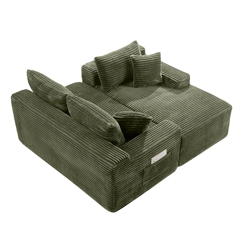 Minimalist Deep Seat Corner Couch 10