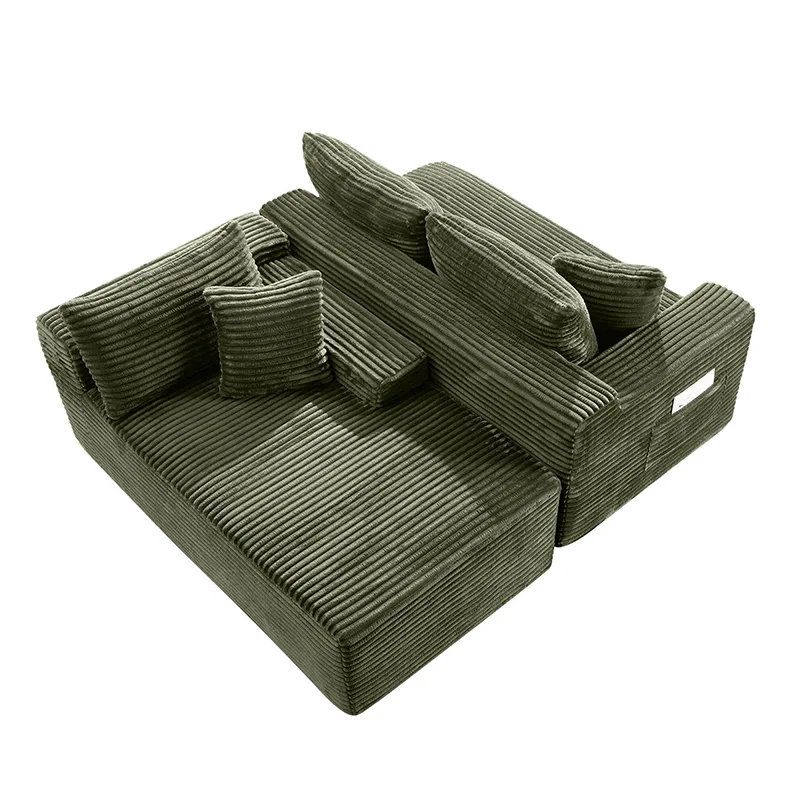 Minimalist Deep Seat Corner Couch 11
