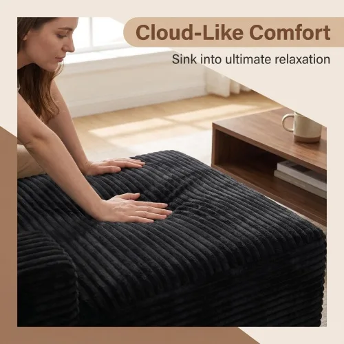 Minimalist Deep Seat Corner Couch 2