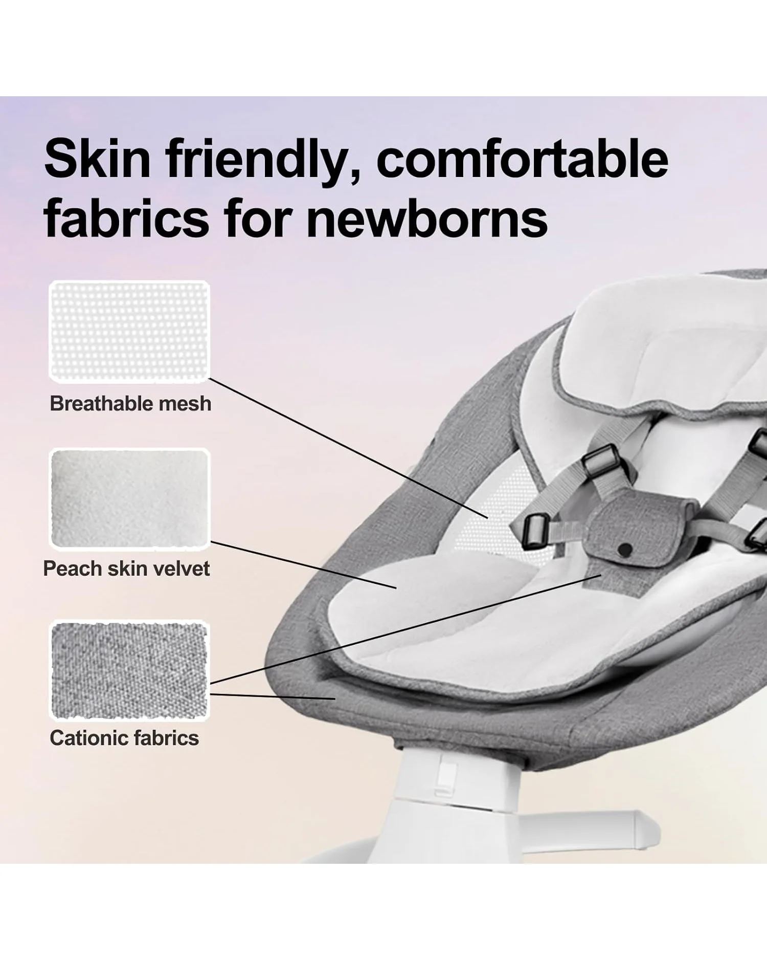 Portable Baby Swing Infant Rocker with Remote Control - Image 6