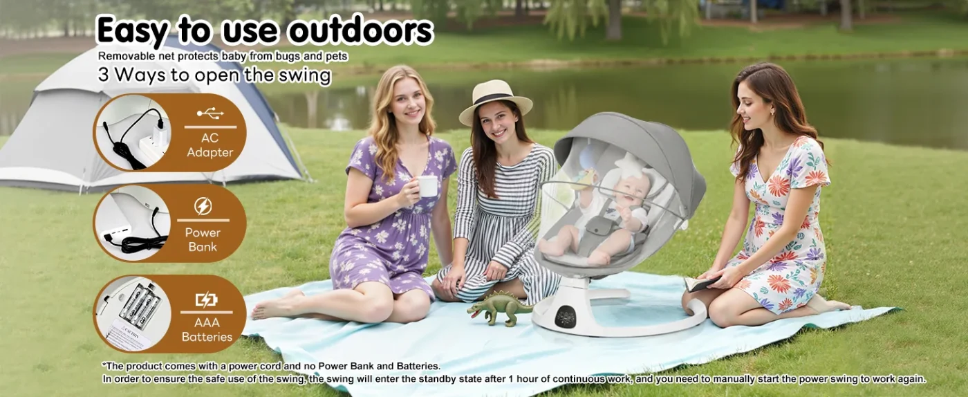 Portable Baby Swing 3
