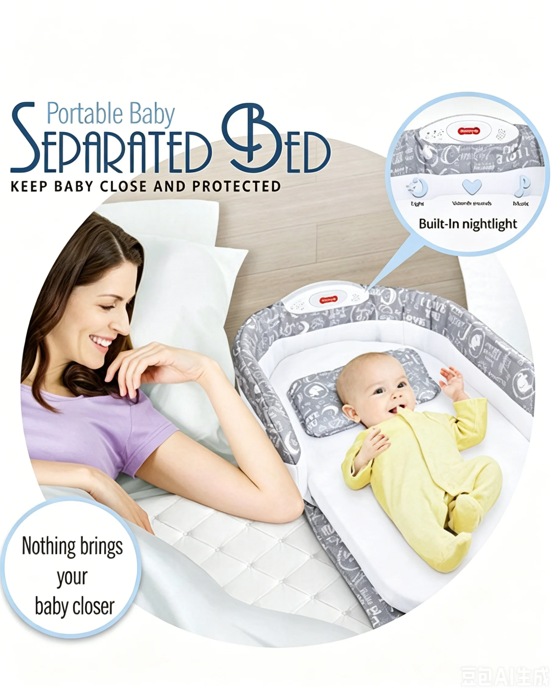 Baby Nest Bed Portable Infant Lounger for Newborns - Image 5