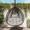Rattan Hanging Egg Chair with Stand Hammock Chair