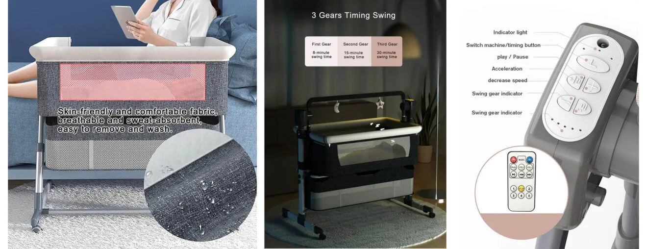 Rocking Bedside Crib 2