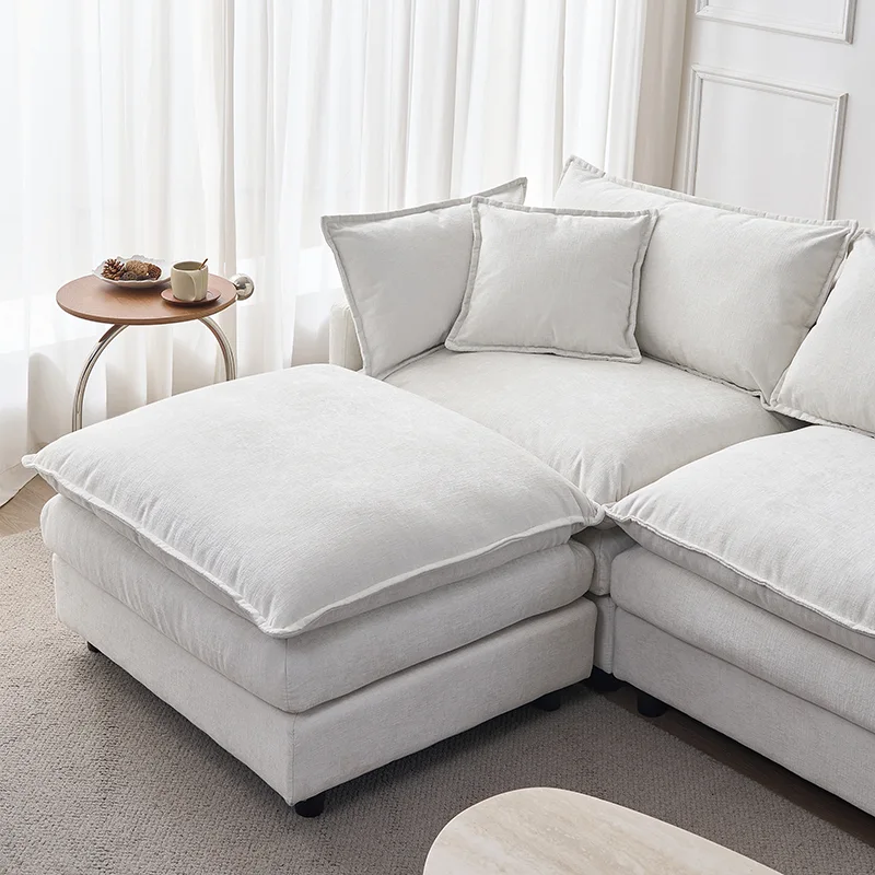 Sectional Couch with Ottoman 3