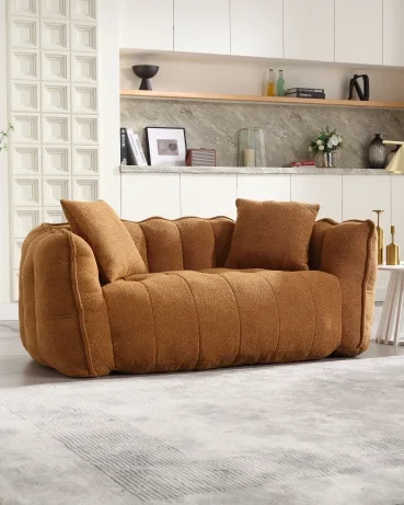 Alternative view of 66" Loveseat Small Soft Reading Couch Sofa for Living Room