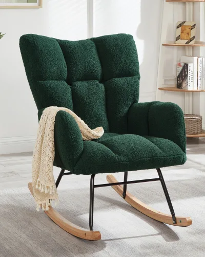 Alternative view of Tufted Teddy Rocking Accent Chair Nursery for Living Room
