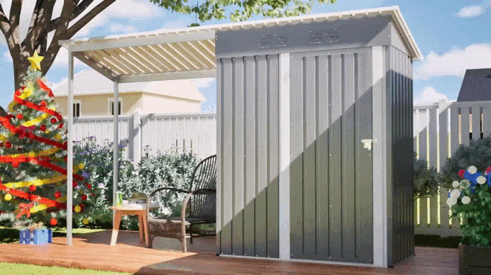 gif Heavy Duty Waterproof Storage Shed