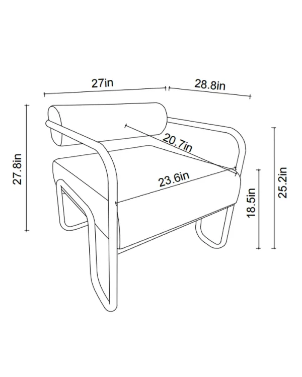 Balcony Upholstered Reading Chair 5