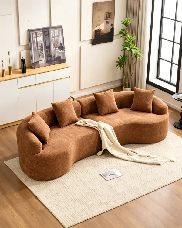Alternative view of Modern 4 Seater Cloud Boneless Modular Sectional Sofa