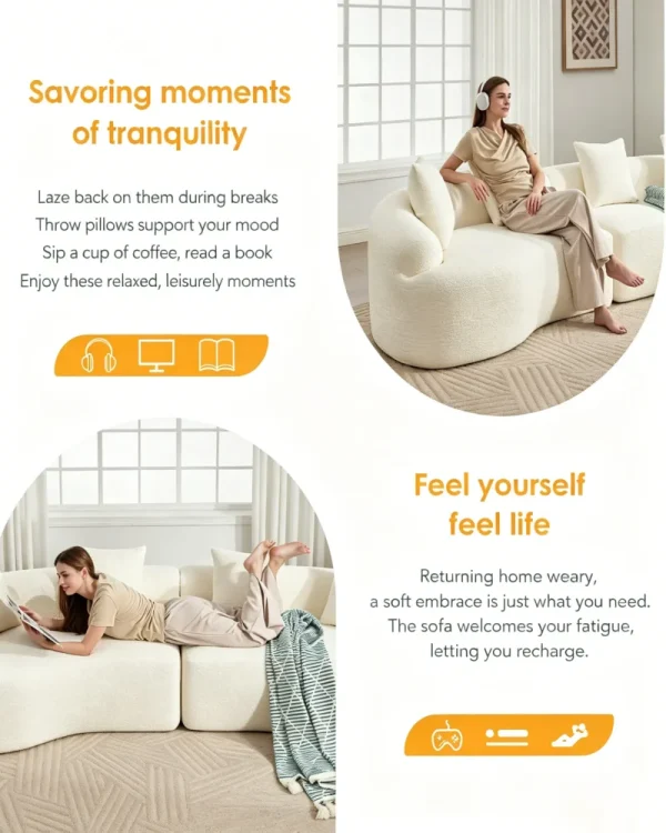 Boneless Modular Sectional Sofa 9