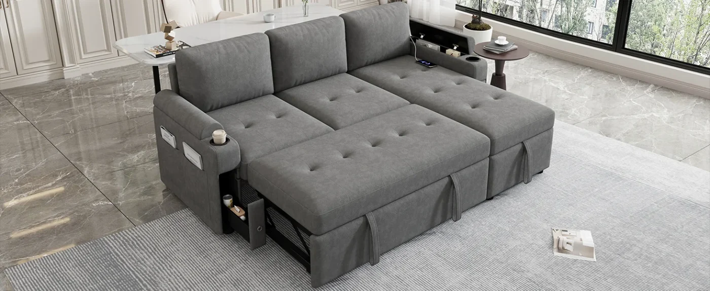 Convertible Sofa Couch Bed 12