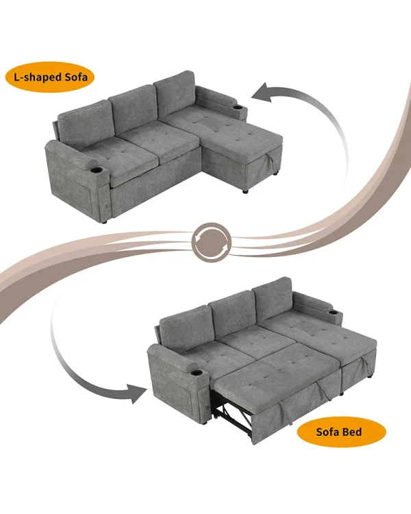 Convertible Sofa Couch Bed 4