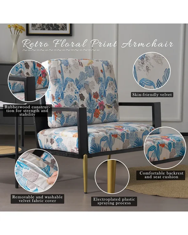 Floral Accent Chair 6