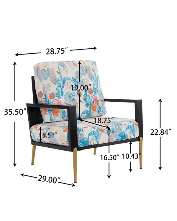 Floral Accent Chair 8
