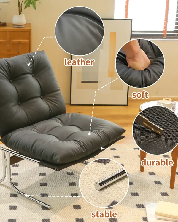 Leather Armchair Accent Chairs 2 1