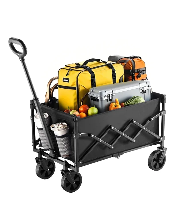 Collapsible Lightweight Folding Wagon with Wheels for Grocery
