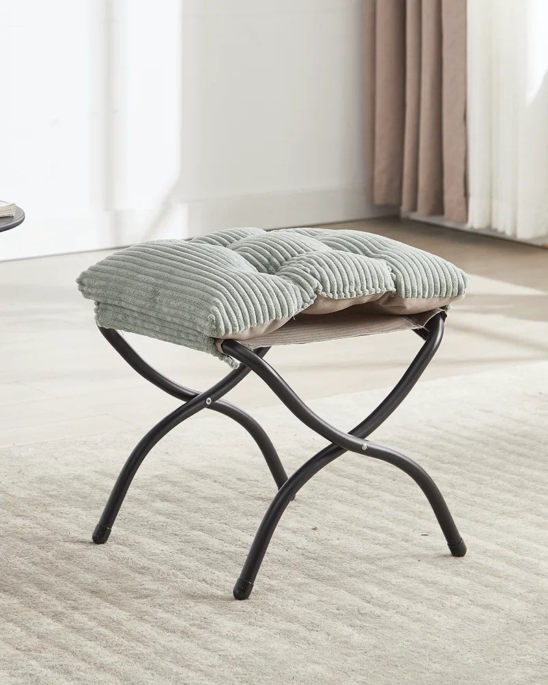 Modern Lazy Corner Chair with Ottoman for Small Space - Image 7