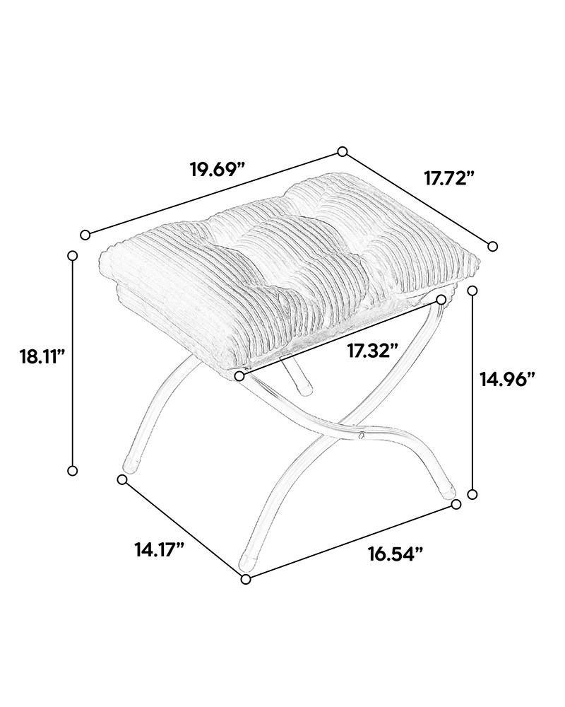 Modern Lazy Corner Chair with Ottoman for Small Space - Image 10