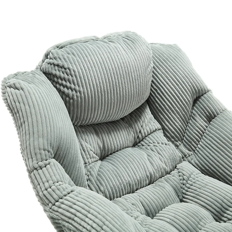 Modern Lazy Corner Chair with Ottoman 9
