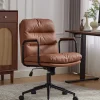PU Leather Ergonomic Back Home Office Chair with Wheels