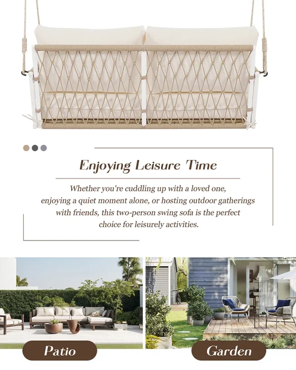 Outdoor Porch Swing Sofa 4