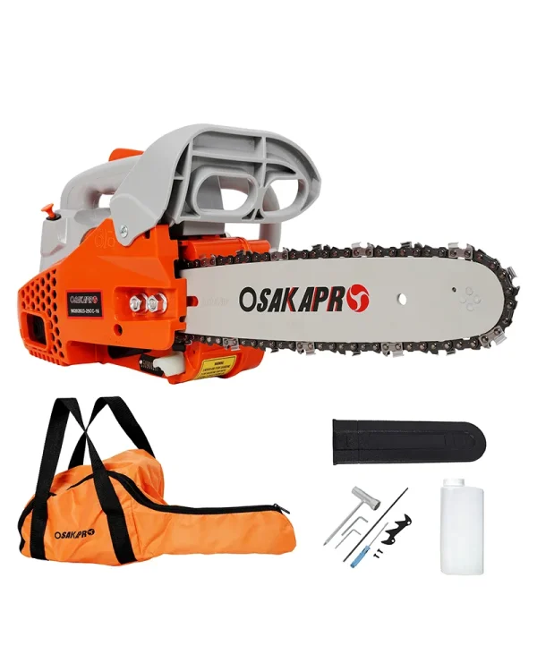25cc Top Handle Portable Gas Chainsaw 12 Inch for Tree Wood Cutting