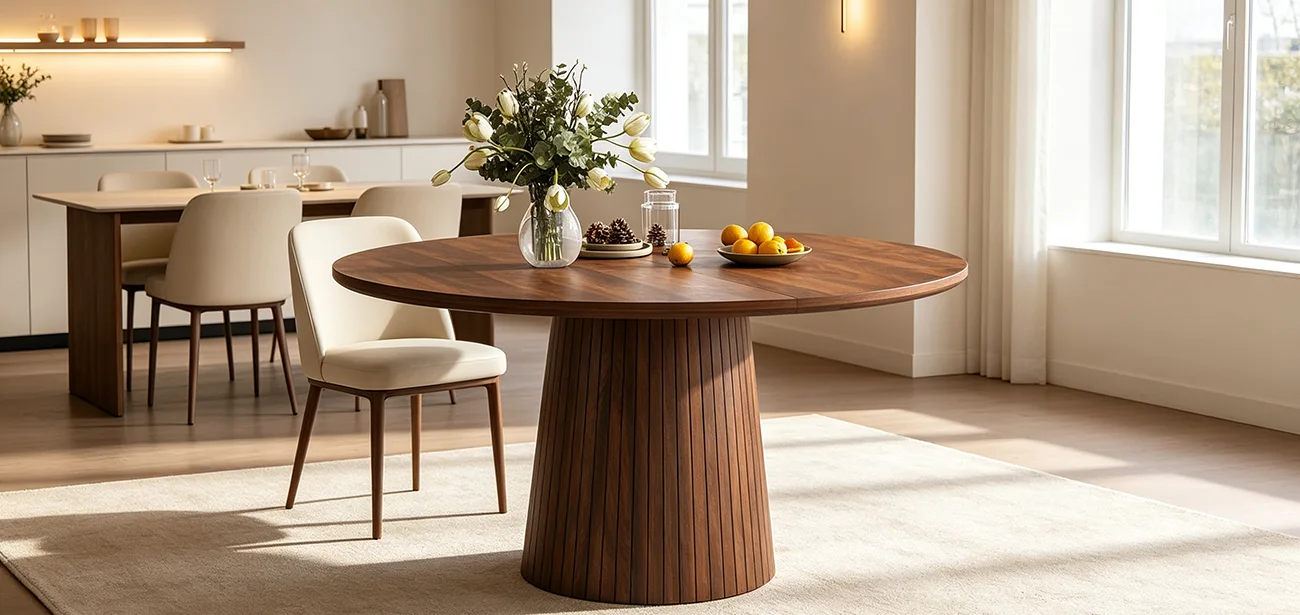 Round Dining Kitchen Table 2 1