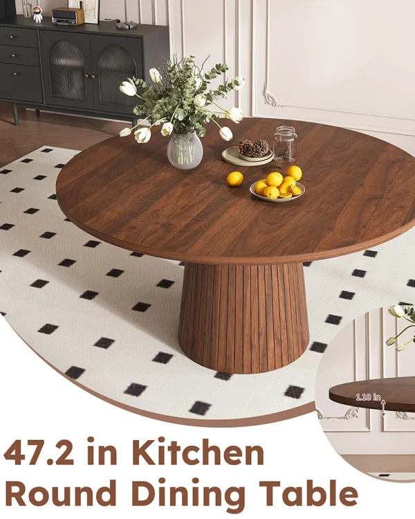 Round Dining Kitchen Table 8