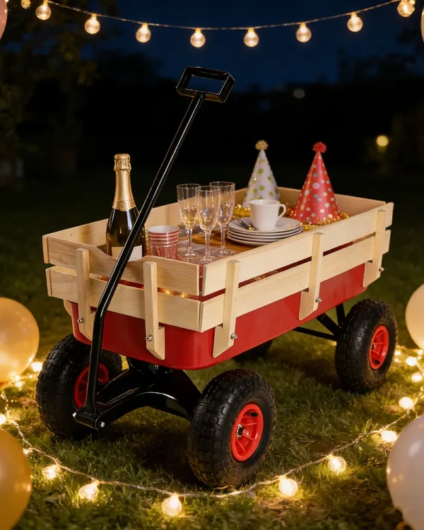 Steel and Wood Toy Wagon 10