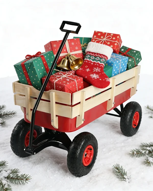 Steel and Wood Toy Wagon 8