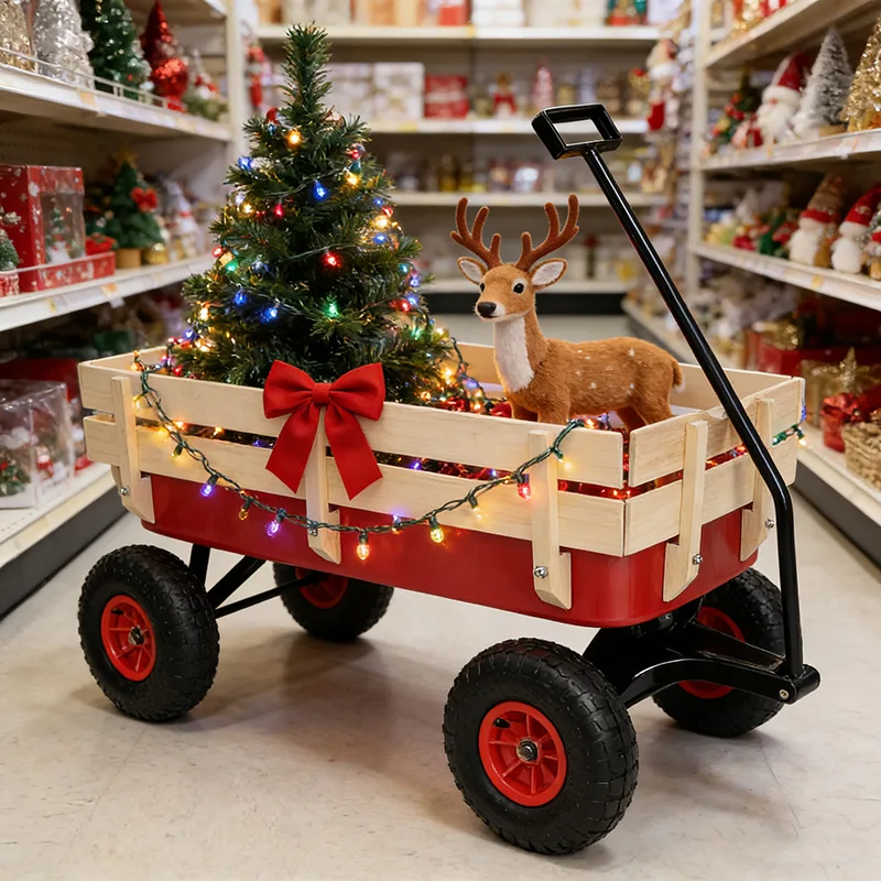 Steel and Wood Toy Wagon 9