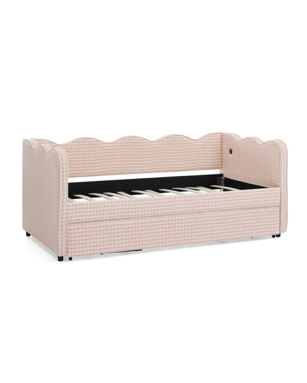 Upholstered Linen Sofa Bed 10