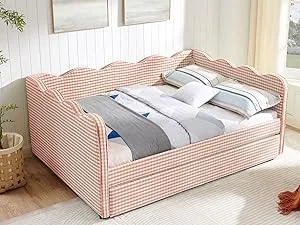 Upholstered Linen Sofa Bed 12