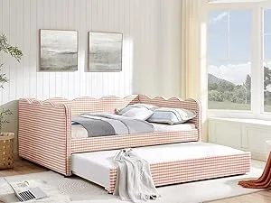 Upholstered Linen Sofa Bed 18