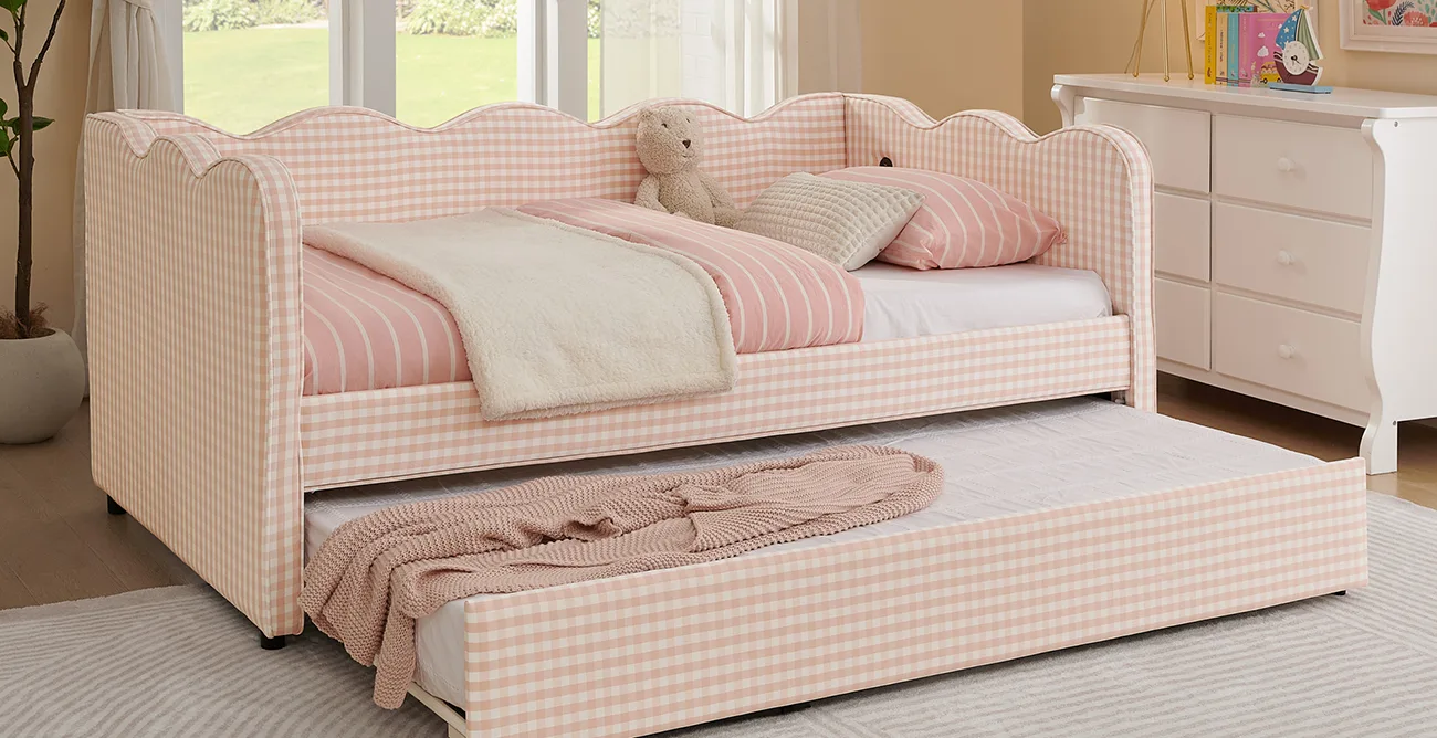 Upholstered Linen Sofa Bed 20