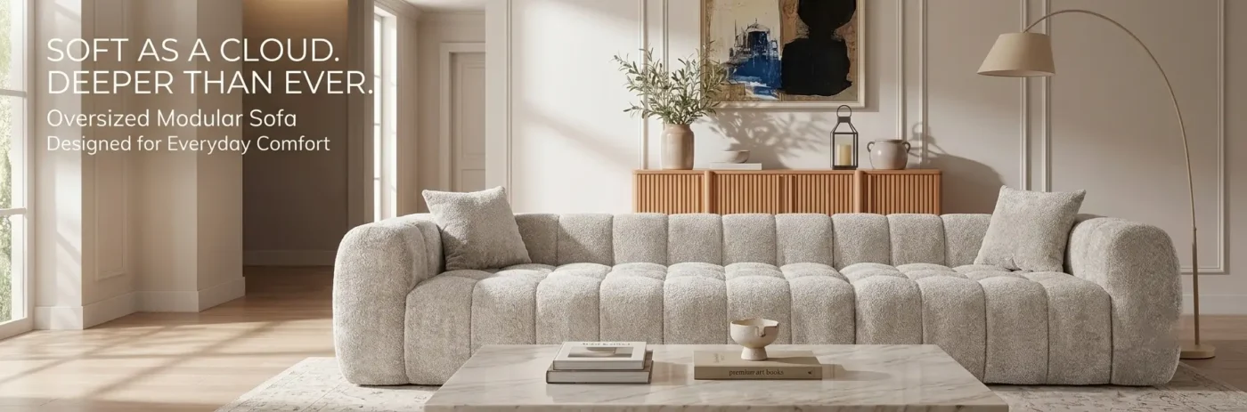 Upholstered Living Room Sofa 10