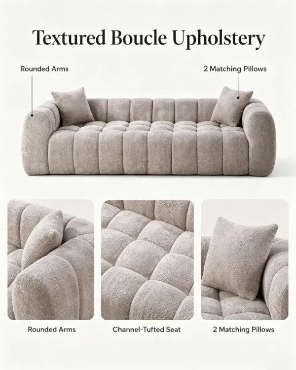 Upholstered Living Room Sofa 7