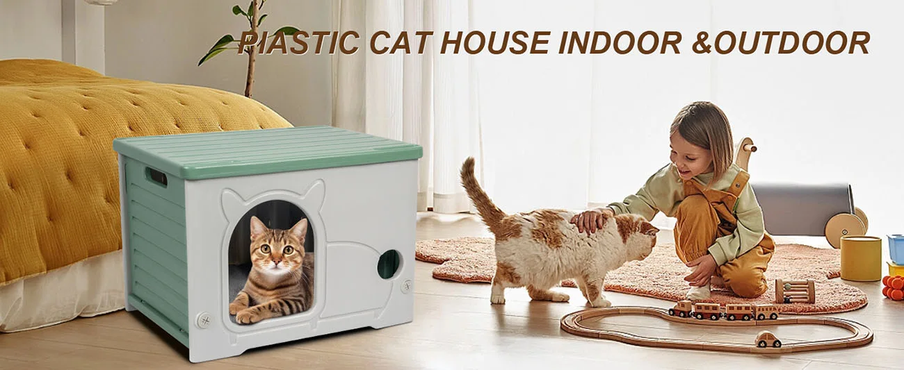 Waterproof Plastic Cat House 1