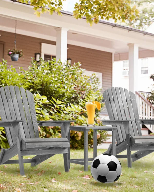 Alternative view of Folding Outdoor Wood Lounge Patio Chair for Garden 2 PCS