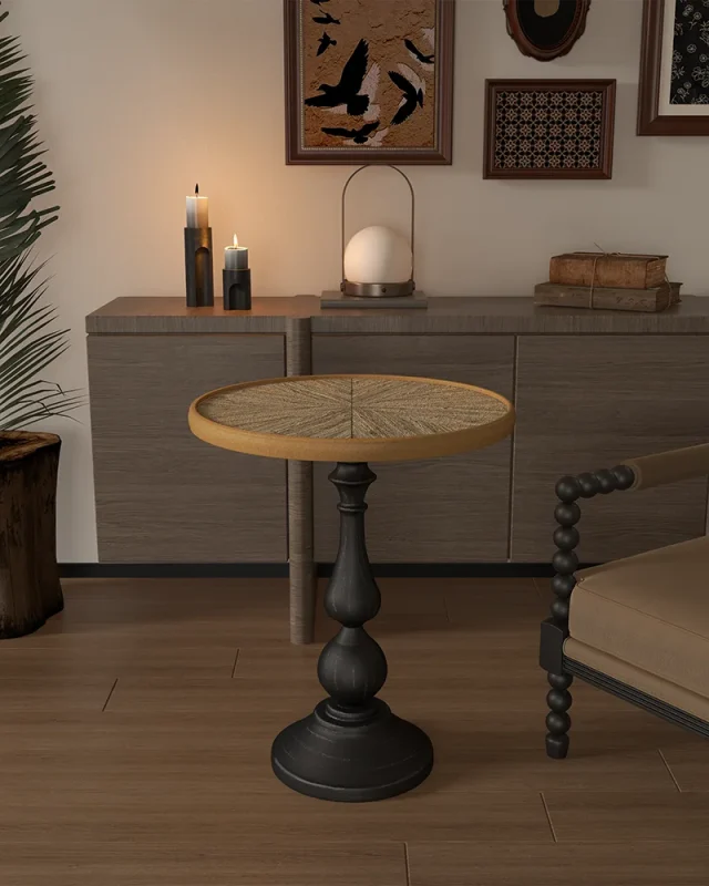 Wooden Round End Tables 3
