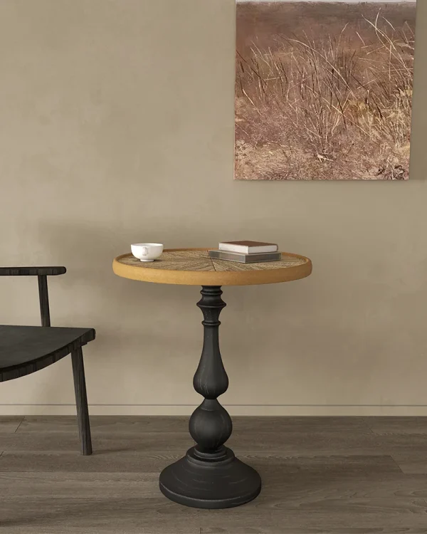 Wooden Round End Tables 5